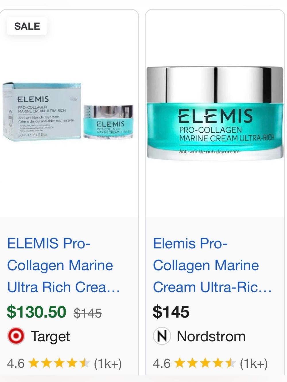 $145 ELEMIS Pro-Collagen Marine Cream Ultra-Rich